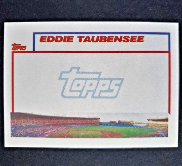 1992 Topps Eddie Taubensee Cleveland Indians Rookie NN & NoBio 427 Baseball Card Buy Online 