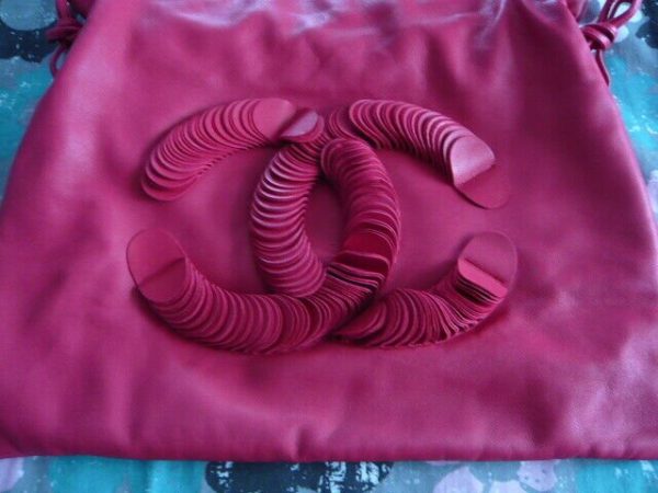 CLEARANCE ! CHANEL 3D CC Lambskin Drawstring Shoulder Bag, Dark Pink, BNWT Buy Online 