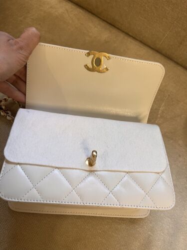 Chanel 21A Ivory My Perfect Fit Flap bag Calfskin Gold Hardware New Buy Online 