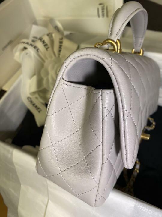 CHANEL MATELASSE Shoulder Bag Gray 2021AW Lambskin Limited Color Buy Online 