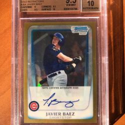 2011 Javier Baez Bowman Chrome Gold Refractor RC Auto /50 BGS gem mint 9.5 10 Buy Online 