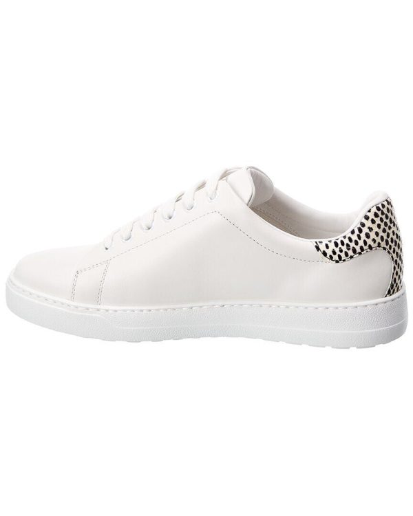 Salvatore Ferragamo Number Leather Sneaker Women's White 7 C Buy Online 