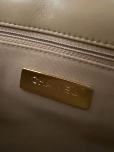 Stunning BNIB 2022 CHANEL 22B Dark Beige 19 Flap Bag Small Size in Lamb Leather Buy Online 