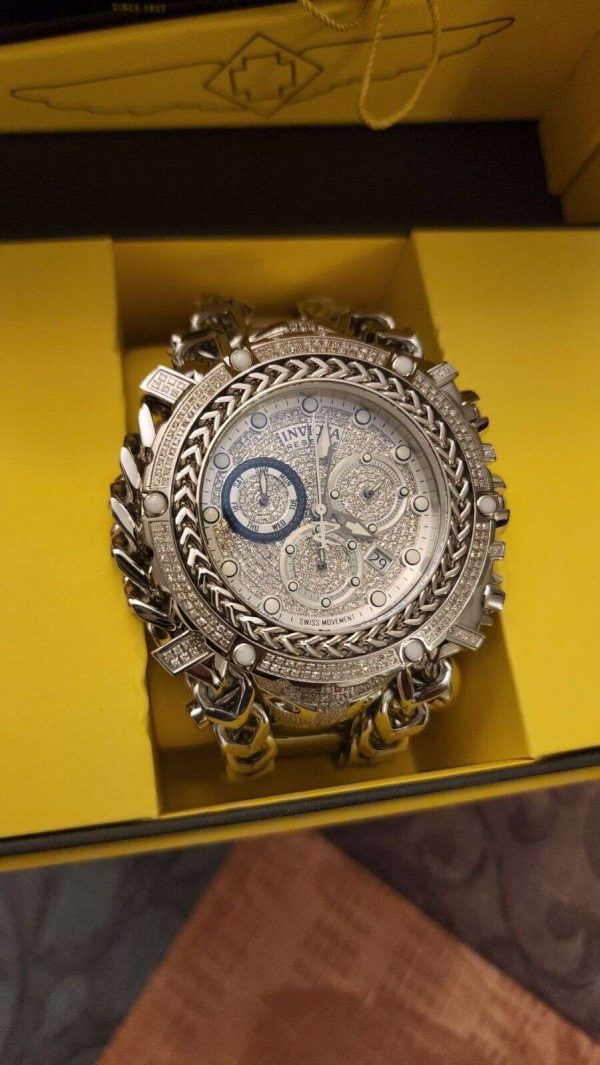 Invicta Reserve Gladiator 2.92CTW Diamond 2 Swiss Steel 61mm Watch Buy Online 