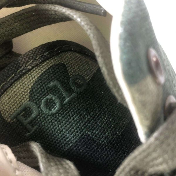 Polo Ralph Lauren Men's Thorton Dark Camo Size 8.5 Gum Bottom Soles Sneakers NIB Buy Online 