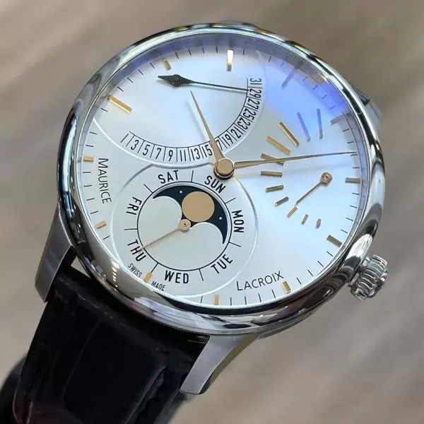 Maurice Lacroix Masterpiece Lune Retrograde Moon-phase Day Date Swiss Watch New Buy Online 