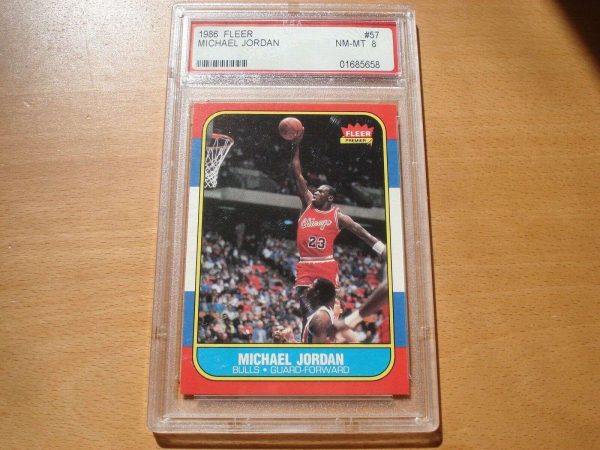 1986 Fleer Basketball Michael Jordan ROOKIE RC #57 PSA 8 NM-MT THE LAST DANCE Buy Online 