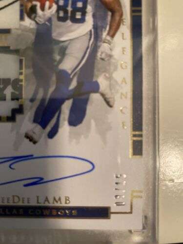 2020 Impeccable CeeDee Lamb Rookie Dual Patch Auto Nike Swoosh And Boys Logo! 🔥 Buy Online 