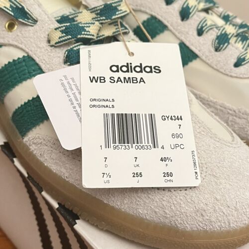 Adidas x Wales Bonner Samba Green White - Mens Size 7.5 (Fits Women’s 9) Buy Online 