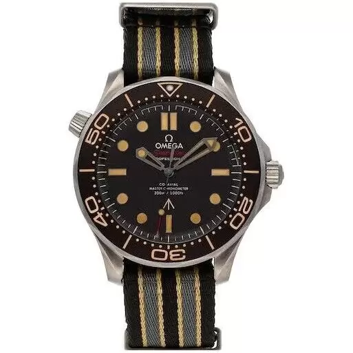 NEW OMEGA SEAMASTER 300M JAMES BOND 007 NO TIME TO DIE TITANIUM with both BANDS Buy Online 
