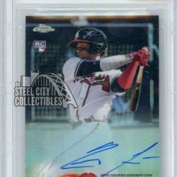 Ronald Acuna 2018 Topps Chrome Rookie Refractor Autograph 095/499 BGS 9.5 Buy Online 