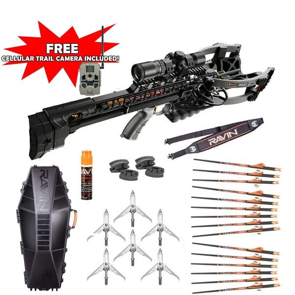 Ravin R500 Crossbow ULTIMATE Package Hard Case FREE Cellular Trail Camera Incl. Buy Online 