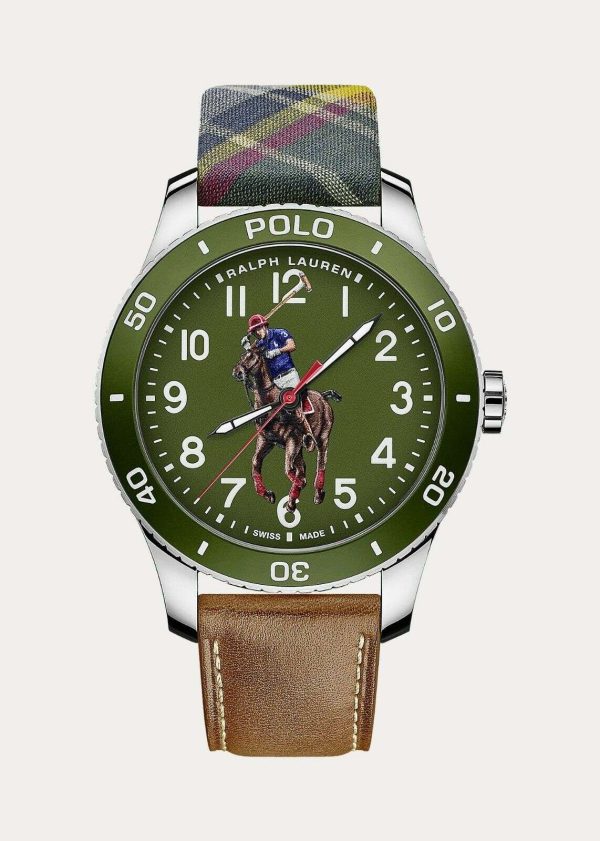 NEW Polo Ralph Lauren Watch Swiss Made RARE Green Dial Limited Edition Automatic Buy Online 