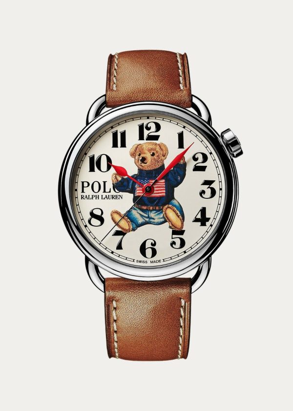 NEW Ralph Lauren Sitting Polo Bear Watch Swiss Made Limited Edition Automatic Buy Online 