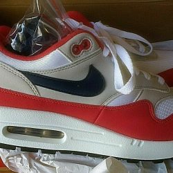 NIKE Air Max 1 USA. 4th. of July Betsy Ross Flag US.  Men's 9.5 size(11 Women's) Buy Online 