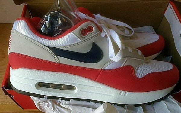 NIKE Air Max 1 USA. 4th. of July Betsy Ross Flag US.  Men's 9.5 size(11 Women's) Buy Online 
