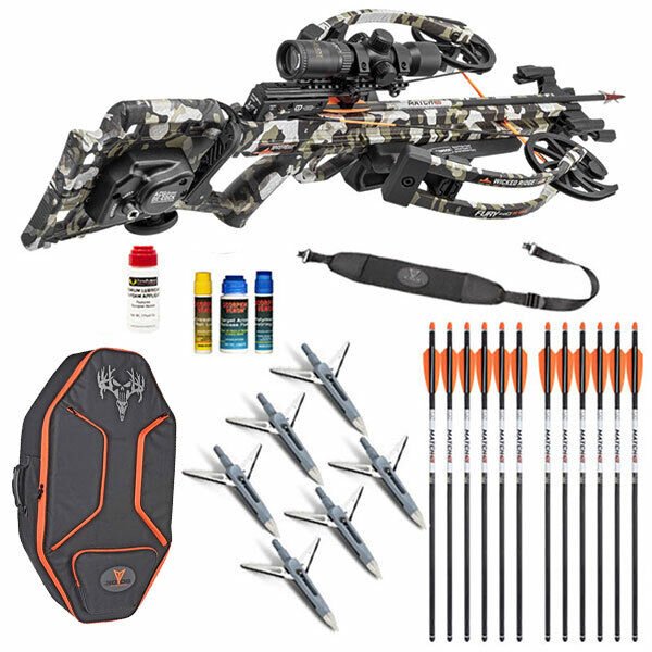 Wicked Ridge Fury 410 Crossbow Ultimate Package - ACUdraw Decock - NEW Buy Online 