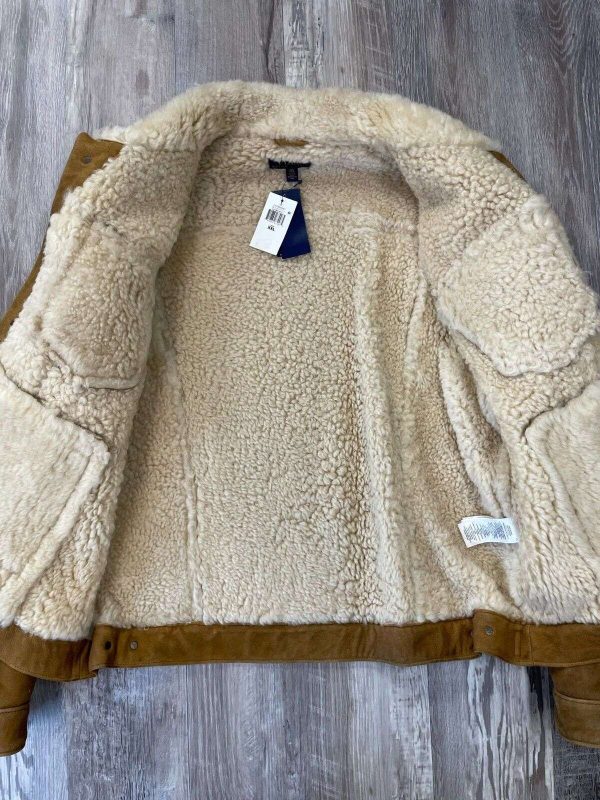 NWT Polo Ralph Lauren Lamb Shearling Suede Leather Trucker Jacket Size 2XL Buy Online 
