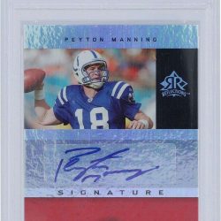 Peyton Manning Colts Signed 05 UD Reflections Red Variation PSA 9 Trading Card Buy Online 