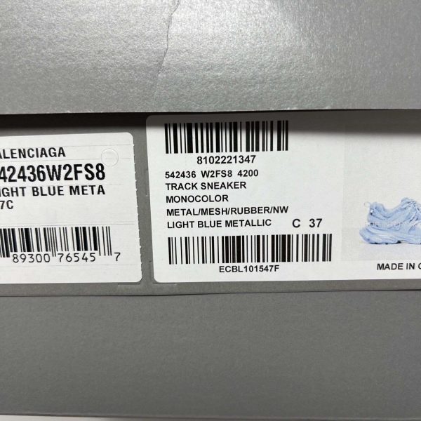 Balenciaga Track Women’s Sneakers Size 37 EU/ 7 US Blue Metallic Buy Online 