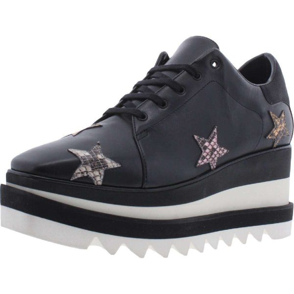 Stella McCartney Womens Square Toe Lugged Sole Platform Sneakers Shoes BHFO 9890 Buy Online 