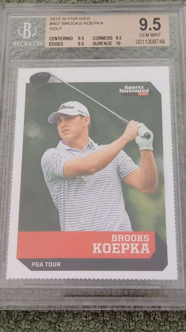 2015 BROOKS KOEPKA ROOKIE BGS 9.5 WITH 10 SUB-GRADE EXTREMELY RARE!!! Buy Online 