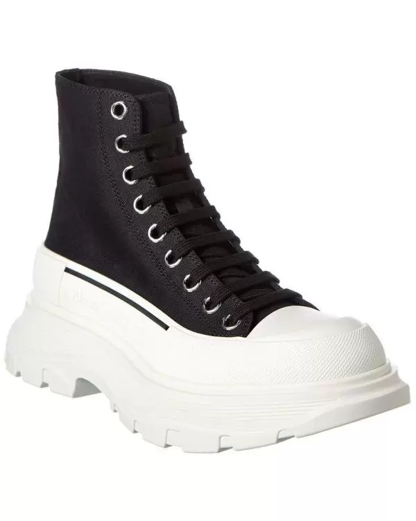 Alexander Mcqueen Tread Slick Canvas High-Top Sneaker Women's Buy Online 