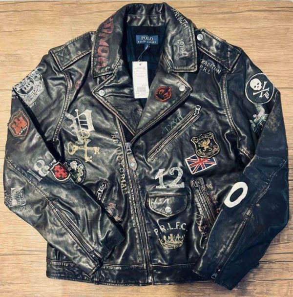 Polo Ralph Lauren Motorcycle Jacket Double Riders Size L Buy Online 