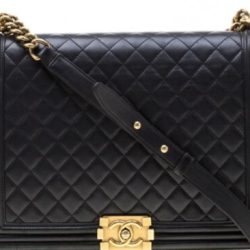 Authentic New Large Chanel Boy bag. Black, Free Shipping. Buy Online 