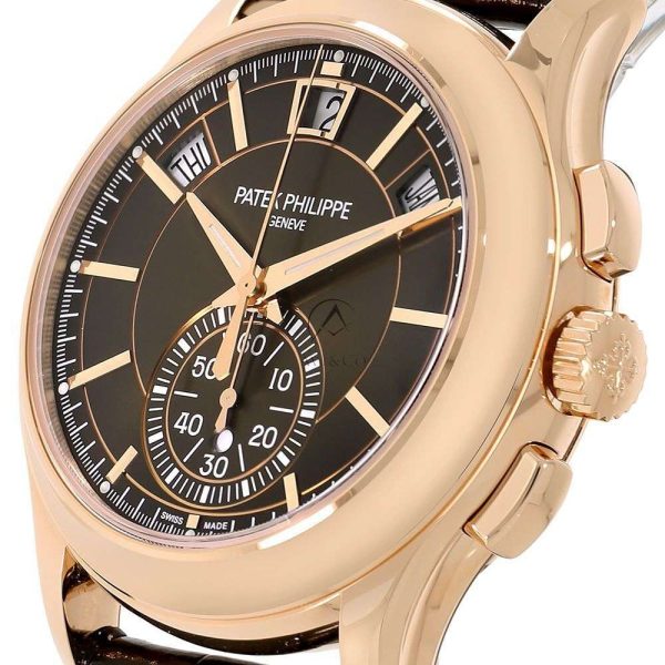 Patek Philippe Complications Watch 42MM Rose Gold Brown Index Hour Markers Dial Buy Online 