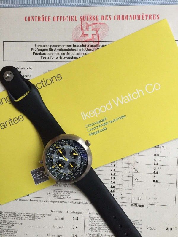NEW IKEPOD MEGAPODE CHRONO MG01 BOX & PAPERS, MARC NEWSON DESIGN Buy Online 