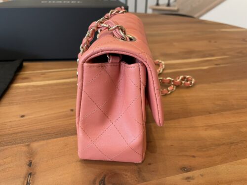 Brand New Chanel Mini Rectangular Bag 22A Pink LGHW NWT Receipts Jul 2022 RARE!! Buy Online 
