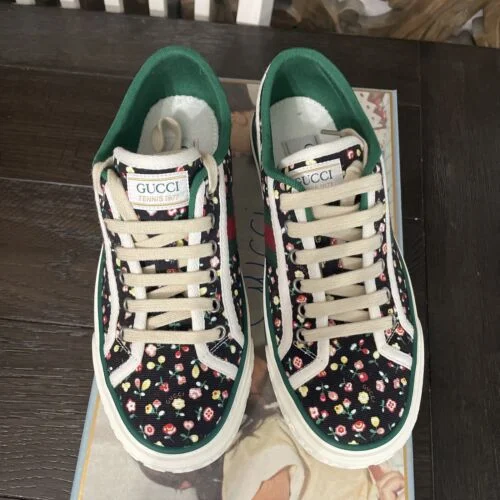 womens Gucci Tennis 1977 sepang Holly print sneaker shoe size 37 new in box Buy Online 