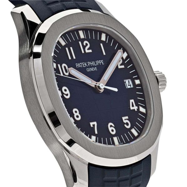 Patek Philippe Aquanaut 42.2mm White Gold Blue Dial Men's Watch 5168G-001 (2022) Buy Online 
