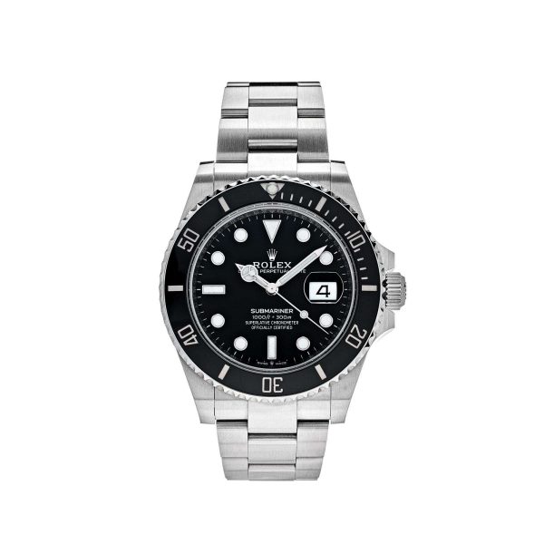 Rolex Submariner Date 41 mm Stainless Steel Black Dial Men's Watch  126610LN ... Buy Online 