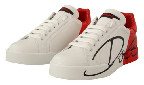 Dolce&Gabbana Portofino Women White Sneakers 100% Leather Trainer Shoes Sz EU 36 Buy Online 