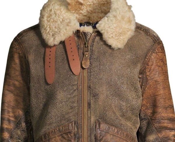Polo Ralph Lauren Aviator Pilot Icelandic Shearling Leather Bomber Jacket Mens Buy Online 
