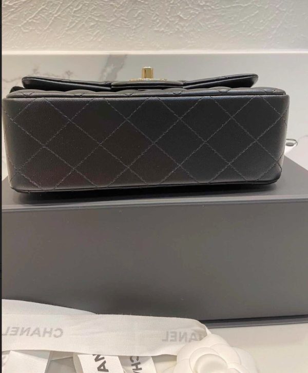 Chanel Classic Mini Flap Bag Rectangle Gold Black Buy Online 