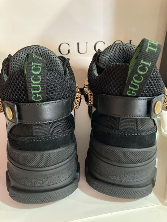 Women 7.0Us Gucci Flash Trek Sneaker Crystal Black Buy Online 