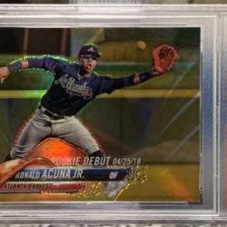 2018 Topps Chrome Update Gold Ronald Acuna JR HMT31 Rookie Debut!! 32/50 Invest! Buy Online 