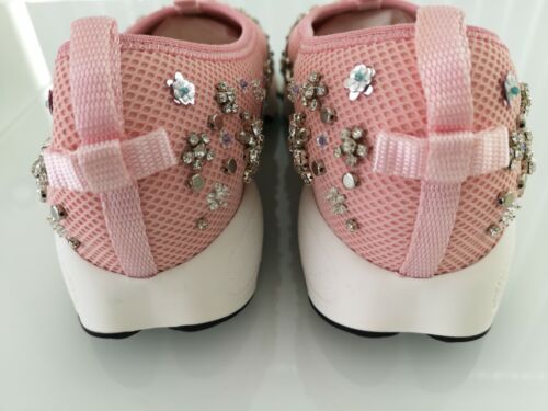 Dior Fusion Pink Sneakers, Real Crystals Embroidered, AUTHENTIC, Brand New w/box Buy Online 