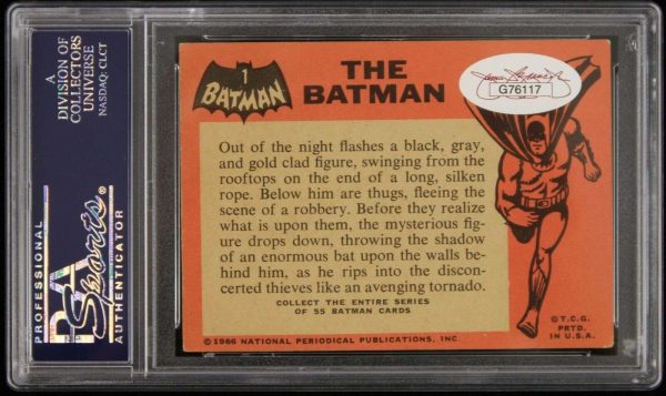 1966 Adam West Batman Signed Topps #1 Trading Card (PSA/DNA Slabbed) Buy Online 