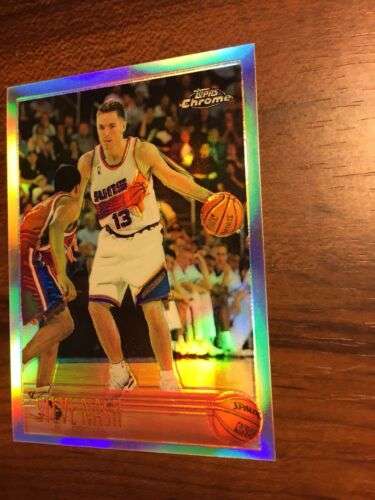 1996 Topps Chrome Refractor Steve Nash Rookie Card RC Phoenix Suns. Hot! Buy Online 