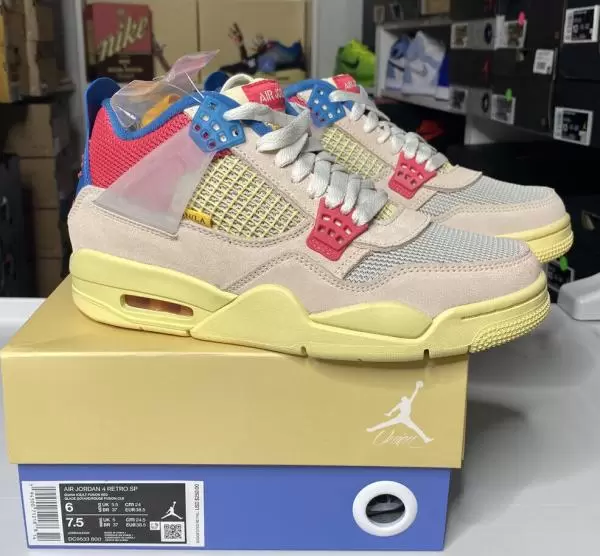 NEW 6m (7.5 women) Union x Air Jordan 4 - Guava Ice - Nike DC9533-800 DS Buy Online 