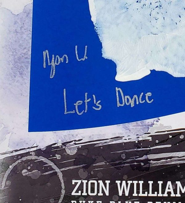 ZION WILLIAMSON 1/1 AUTO W/ LETS DANCE INSCRIPTION Instant Impression by Panini Buy Online 