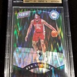 1/1- 5/5 BEN SIMMONS ROOKIE PANINI THE NATIONAL RC GREEN PRIZM REFRACTOR BGS 9.5 Buy Online 