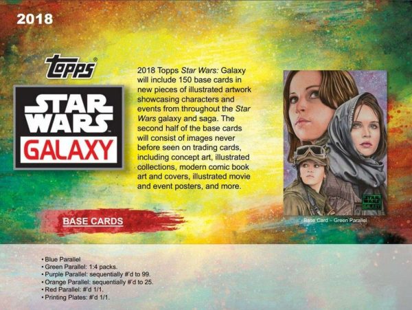 2018 Topps Star Wars Galaxy Trading Cards Factory Sealed 12 Box Hobby Case Buy Online 