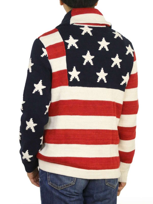 Polo Ralph Lauren Shawl Cardigan Sweaters Stars & Stripes USA Flag Buy Online 