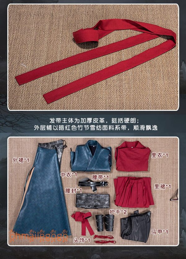 The Untamed Hanfu Men's Women's Dress Ancient Costume Wig Flute Wei Wuxian Cos Buy Online 