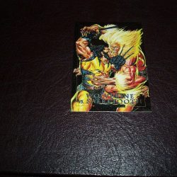 Wolverine vs Sabretooth Battle 3-D 1992 Marvel Masterpieces SkyBox trading Card Buy Online 